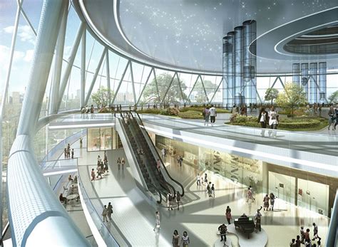 yeah architects designs  sustainable super building   dome shaped shopping mall shopping