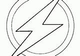 Flash Coloring Pages Logo Coloring4free Symbol Template sketch template