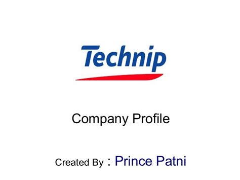 technip company profile