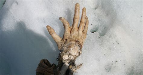 perfectly preserved 51 year old human hand found on mont blanc france