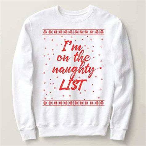 naughty ugly christmas sweater unisex ugly christmas