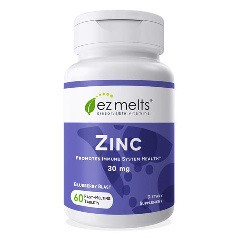 ez melts zinc  immune support  mg sublingual vitamins vegan