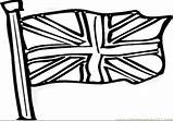 Flag England Coloring Getdrawings sketch template