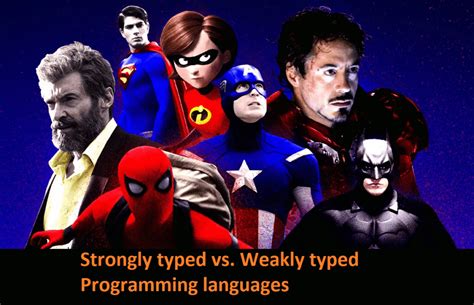 strongly typed  weakly typed programming languages unicminds