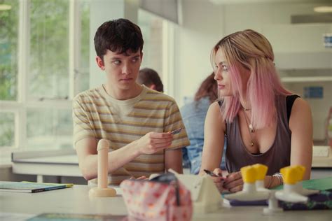 Asa Butterfield As Otis And Emma Mackey As Maeve Pictures Of The Cast