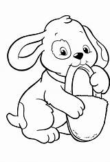 Puppy Coloring Pages Cute Puppies Dog Printable Fluffy Draw Drawing Colouring Color Print Puppys Own Kids Getcolorings Getdrawings Library Clipart sketch template