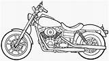 Coloring Motorcycle Pages Printable sketch template