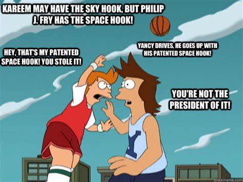 Kareem May Have The Sky Hook But Philip J Fry Has The