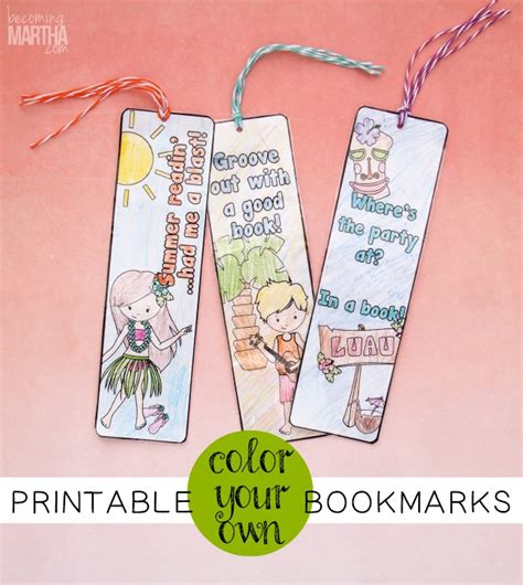 color   printable bookmarks  simply crafted life