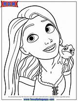 Pascal Tangled Coloring Drawing Rapunzel Getdrawings sketch template