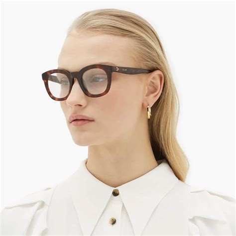 celine eyewear brampton celine rounded tortoiseshell cl5004