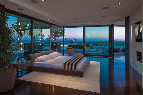 resort style modern bedroom suites  views whipple russell architects