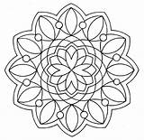 Mandala Coloring Pages Easy Deisign Read sketch template