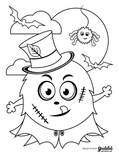 halloween monster coloring pages coloring pages