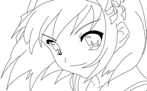 cute anime girl coloring pages tq