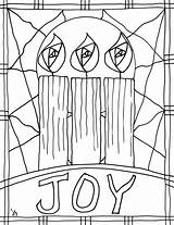 Advent Coloring Joy sketch template