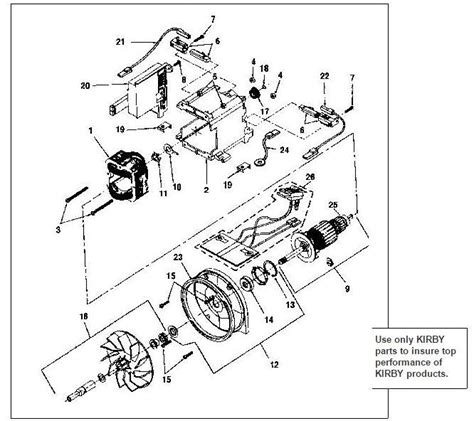 kirby vacuum  parts diagram