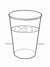 Glass Water Cup Drawing Coloring Pages Color Illustration Primary Schedule Symbols Lds Paintingvalley Table Drawings Simple Two Print Inclined Primarily sketch template