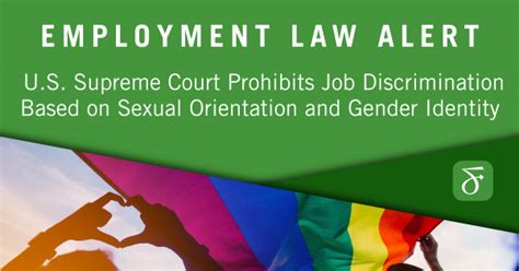 u s supreme court prohibits job discrimination based on sexual