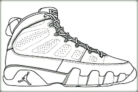 nike basketball shoes coloring page coloring home