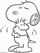 Snoopy Woodstock Hug Patty Peppermint sketch template