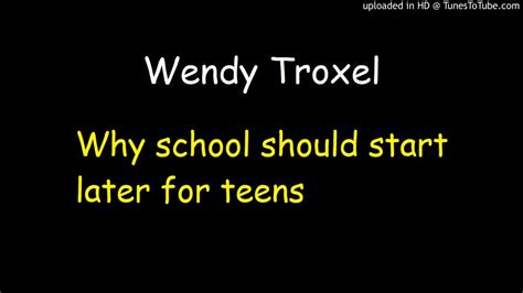 Wendy Troxel Speech Spring 2018 Youtube
