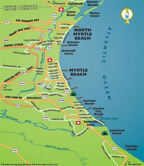 map  myrtle beach area myrtle beach  students