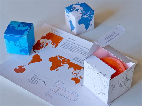cube globe box proof   earth    flat   cube