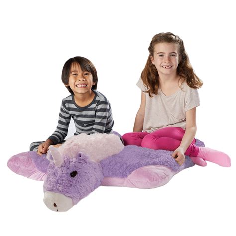 pillow pets jumboz signature magical unicorn jumbo stuffed animal plush toy walmartcom