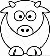 Coloring Pages Cow Face Head Cute Printable Sheep Color Getcolorings Cows Print Book Animals sketch template