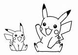 Pikachu Type sketch template