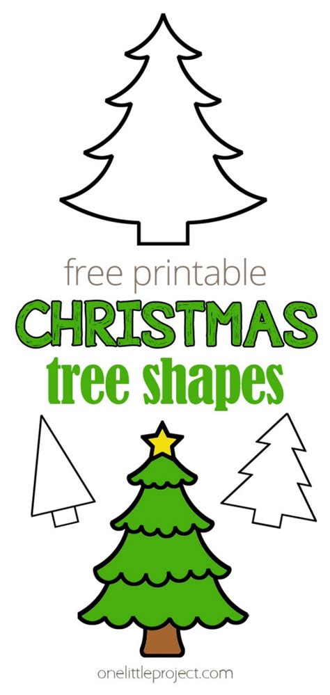 christmas tree template  printable christmas tree outlines