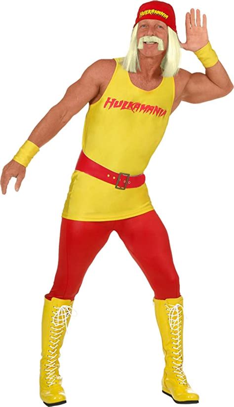 Adult Hulk Hogan Fancy Dress Costume Uk Toys And Games