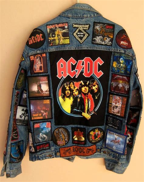 ac dc  patch google search denim jacket patches patched jeans