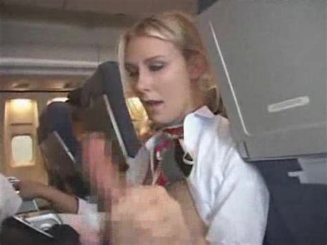 Stewardess Giving Customer A Blowjob And Handy Alpha Porno