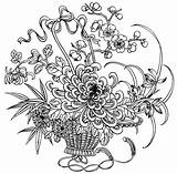 Coloring Pages Flowers Adult Flower Adults Printable Butterfly Mandala Detailed Intricate Fantasy Abstract Colouring Fall Fairy Kids Getcolorings Getdrawings Print sketch template