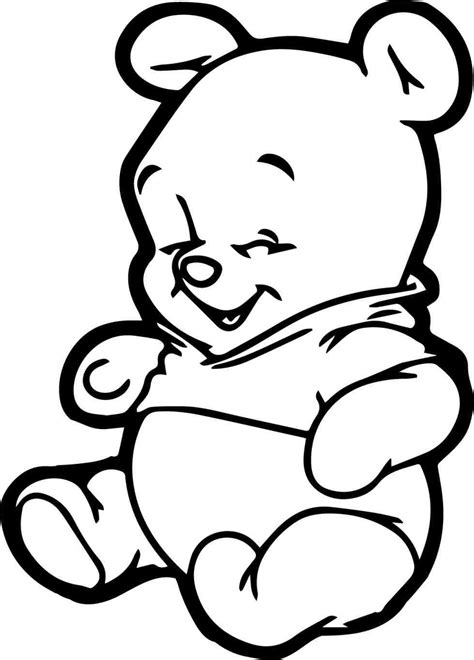 baby winnie  pooh drawing  getdrawings