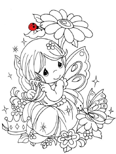 baby fairy coloring pages precious moments coloring pages fairy