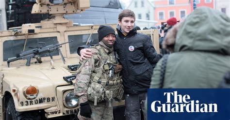 us troops welcomed in poland in pictures world news the guardian