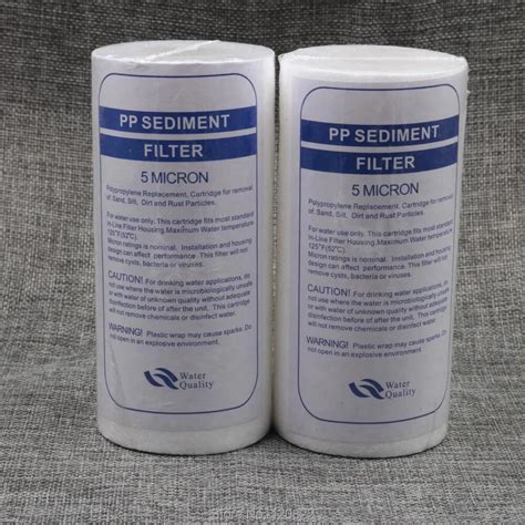 Free Shipping 2pcs Lot Pp Sediment Filter 5 Inch 5 Micron Polypropylene