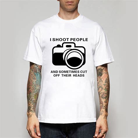 2016 Summer Clothing T Shirts Funny Photographer Camera