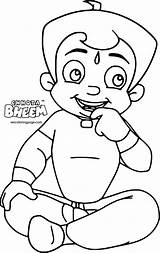 Coloring Chhota Bheem Wecoloringpage Pages sketch template