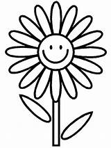 Coloring Daisy Pages Flower Cartoon Sheet Beautiful Printable Clipart sketch template