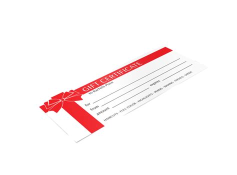 wrapped present gift certificate template mycreativeshop