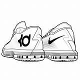 Coloring Pages Lebron Shoes Getcolorings sketch template