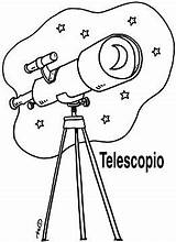 Telescopios Telescopio Dibujo Telescope Universo Faciles Espacial Gad Thème Sin Carabelas Colon Inventores Inventos sketch template