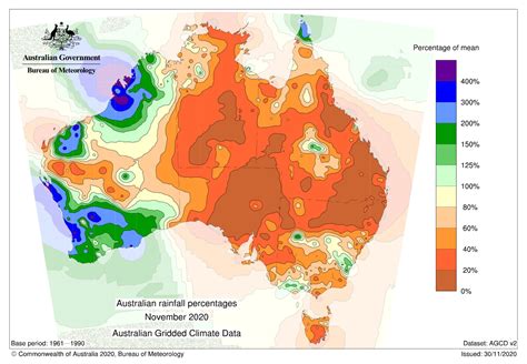 australia rainfall percentages november  australia map dataset
