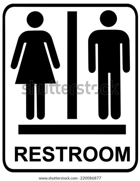 male female restroom sign stock vector royalty free 220086877