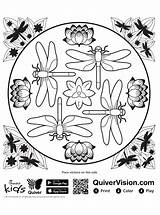 Quiver Coloring Dragonfly Pages Fun Kids sketch template