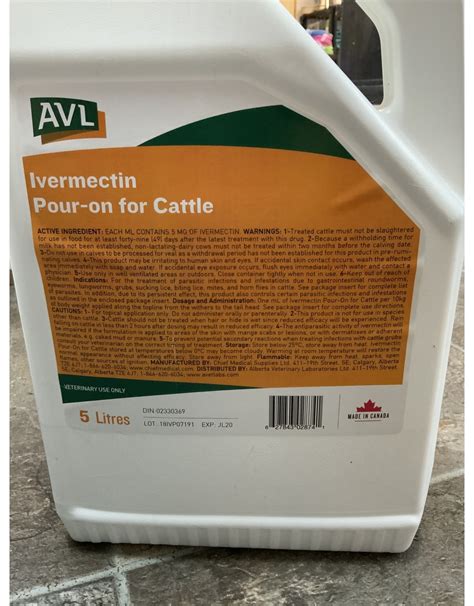 ivermectin pour    cattle   solvent